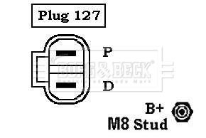 BORG & BECK kintamosios srovės generatorius BBA2987